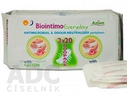 Biointimo Anion intímky na každý deň DUOPACK aniónové slipové hygienické vložky 2x20 ks (40 ks)