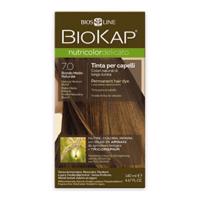 BIOKAP Nutricolor delicato farba na vlasy 7.0 stredný blond prirodzený 140 ml