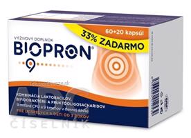 BIOPRON 9 cps 60+20 (33% zdarma) (80ks)