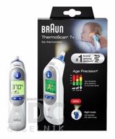 BRAUN ThermoScan 7+ IRT6525 Ušný teplomer so systémom AGE Precision, s osvetlením 1x1 ks