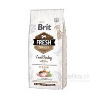 Brit Fresh Light Fit & Slim granule morčacie s hráškom 12kg