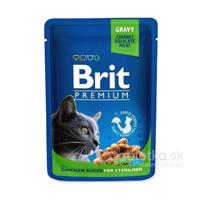 Brit Premium Cat kapsička Sterilised Chicken Slice 100g