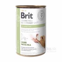 Brit Veterinary Diets GF dog Diabetes konzerva pre psy 400g