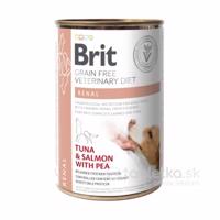 Brit Veterinary Diets GF dog Renal konzerva pre psy 400g