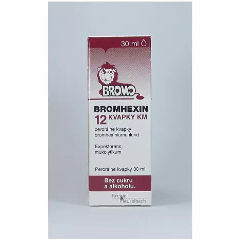 Bromhexin 12 kvapky KM 30 ml