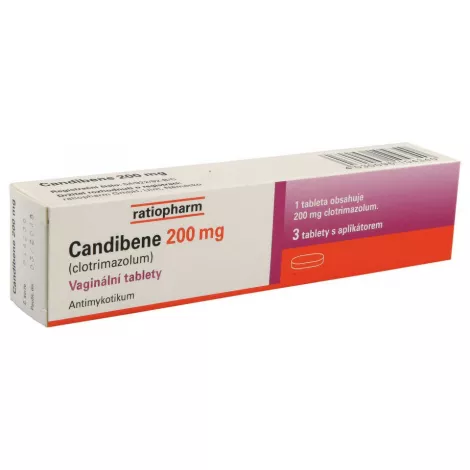 Candibene vaginálne tablety 3 x 200 mg