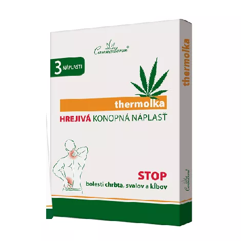 Cannaderm Thermolka hrejivá konopná náplasť 3 ks