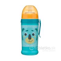 Canpol Babies nevylievacia fľaša so slamkou Hello Little Koala 12m, 350ml