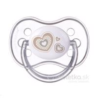 Canpol Babies silikónový cumlík symetrický Newborn Baby 6-18m béžový