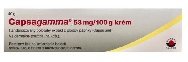 Capsagamma 53 mg/100 g krém 40 g