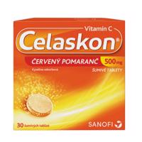 CELASKON 500 mg červený pomaranč 30 šumivých tabliet