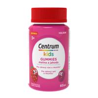 CENTRUM Kids gummies malina a jahoda multivitamín pre deti 60 želé