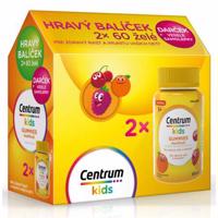 Centrum kids gummies multifruit darčekové balenie 2 x 60 ks + darček samolepky