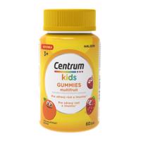 CENTRUM Kids gummies multifruit multivitamín pre deti 60 želé