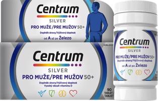 Centrum Silver pre mužov 50+ multivitamín 90 tabliet