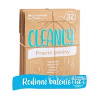 CLEANLY ECO pracie pásiky bez vône 160 kusov