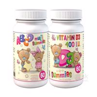 Clinical ABCD muLTi Gummies+D3 Gummies s malinovou príchuťou 2x60ks