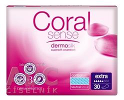 Coral Sense Extra vložky inkontinenčné, pre ženy, 33 cm, 1x30 ks