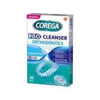 COREGA PRO CLEANSER ORTHODONTICS antibakteriálne čistiace tablety 30ks