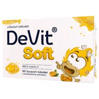 DEVIT Soft žuvacie tobolky s pomarančovou príchuťou 60 ks