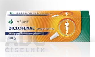 DICLOFENAC pxgpharma 10 mg/g gél gel (tuba laminát.) 1x100 g