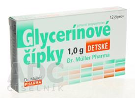 Dr. Müller Glycerinové čapíky detské 1 g 12 ks