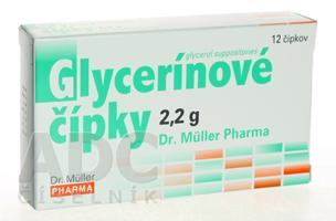 Dr. Müller Glycerinové čípky 2.2 g 12 ks