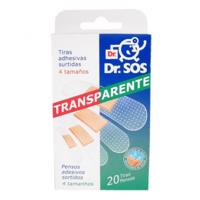 DR. SOS Transparent náplasť vodeodolná 20 kusov