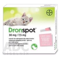 Dronspot 30 mg/7,5 mg spot-on (2 pipety) pre malé mačky (≥0,5 - 2,5 kg) 2x0,35 ml