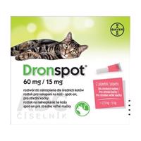 Dronspot 60 mg/15 mg spot-on (2 pipety)