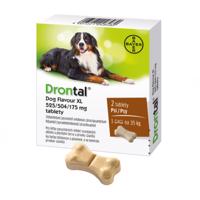 DRONTAL Dog flavour XL 525/504/175 mg 2 tablety