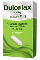 Dulcolax čapíky 6 x 10mg