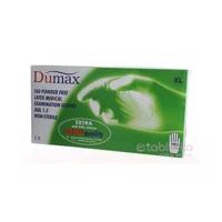 DUMAX RUKAVICE latexové vyšetrovacie nesterilné bez púdru, veľkosť XL; 1x100ks