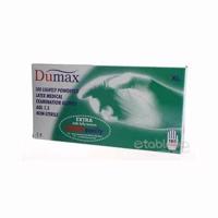 DUMAX RUKAVICE latexové vyšetrovacie nesterilné pudrované, veľkosť XL; 1x100ks