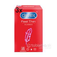 Durex Feel Thin Classic kondóm 2+1, 54ks