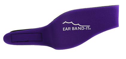 Ear Band-it® Fialová Čelenka na plávanie Veľkosť čelenky: Velká Čelenka na plávanie