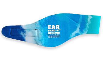 Ear Band-It® Ultra batikovaná Modrá Veľkosť čelenky: Malá Čelenka na plávanie