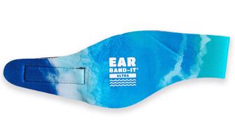Ear Band-It® Ultra batikovaná Modrá Veľkosť čelenky: Velká Čelenka na plávanie