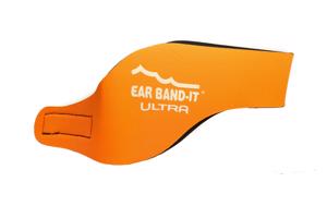 Ear Band-It® Ultra Oranžová Čelenka na plávanie Veľkosť čelenky: Stredná Čelenka na plávanie