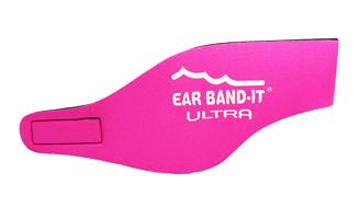 Ear Band-It® Ultra Ružová Čelenka na plávanie Veľkosť čelenky: Stredná Čelenka na plávanie