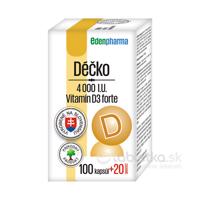 EDENPharma Déčko 4000 I.U. 100+20 kapsúl