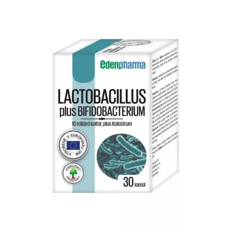 Edenpharma Lactobacillus plus Bifidobacterium 30 cps