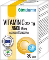 Edenpharma Vitamín C + Zinok s postupným uvoľňovaním 30 kapsúl