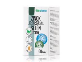 Edenpharma Zinok 25 mg + Selén 100 µg forte 60 tabliet