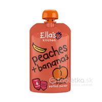 Ella's Kitchen BIO Banán a broskyňa 4m+, 120g