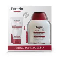 EUCERIN pH5 krém na ruky 75 ml + umývací olej na ruky 250 ml vianočný set