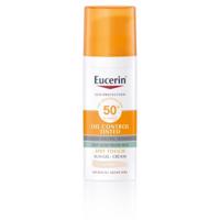 Eucerin SUN Ochranný krémový gél na opaľovanie na tvár Dry Touch Oil Control SPF 50+ 50ml svetlý odtieň