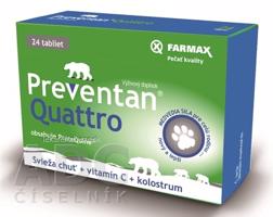 FARMAX Preventan Quattro + vitamín C tbl 1x24 ks