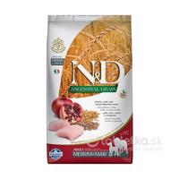 Farmina N&D dog AG adult medium & maxi, chicken, spelt, oats & pomegranate 2,5kg