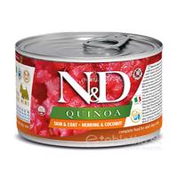 Farmina N&D dog QUINOA herring & coconut konzerva pre psy 140g